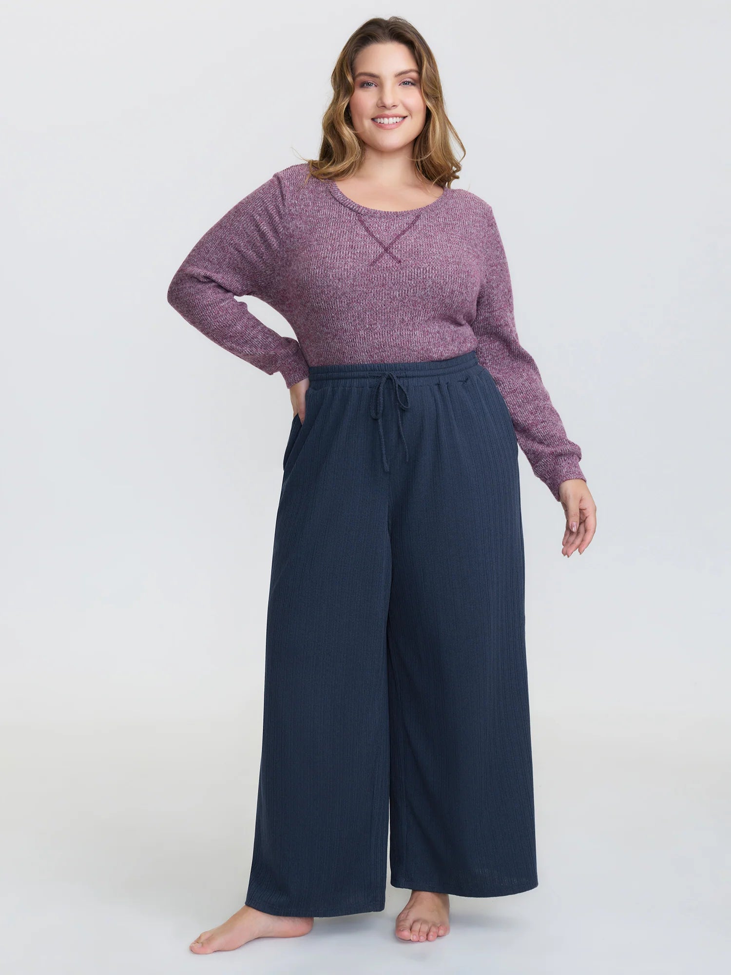 Drawstring Waist Cozy Lounge Bottoms