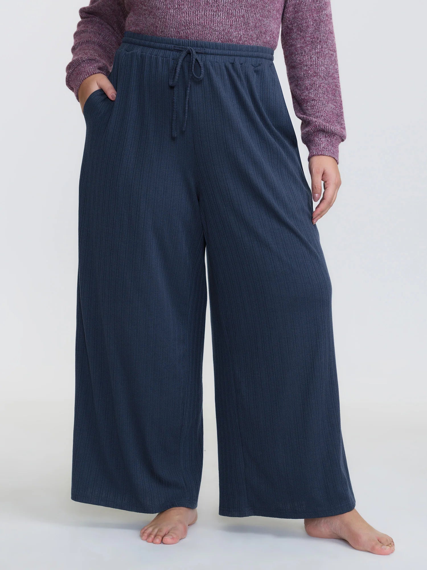 Drawstring Waist Cozy Lounge Bottoms